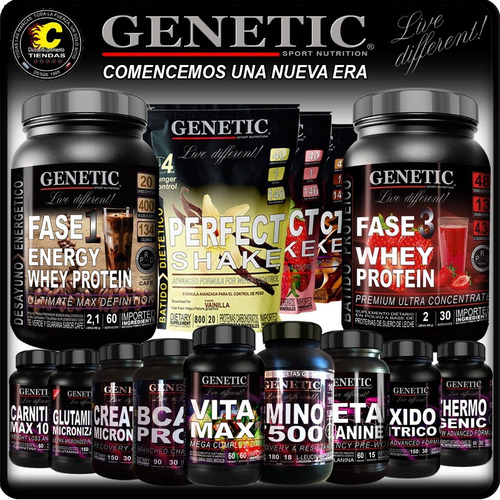 Imagen 9 de 10 de Soy Proteina Vegano 1k Quemagrasa Thermogenic Shaker Genetic