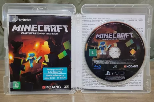 Minecraft, jogo original para ps3 mídia física em ótimo estado