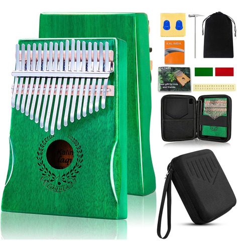 Kalimba Thumb Piano 17 Keys - Portable Mbira Sanza Fing...