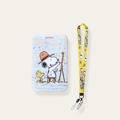 Lanyard + Portacredencial Snoopy