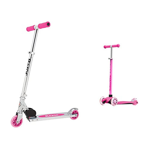 A Kick Scooter - Rosa - Ffp & Swagtron K5 Scooter Para Niños