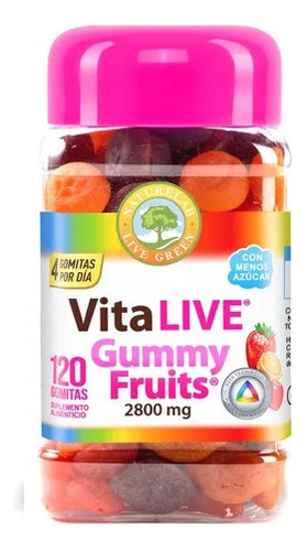 Naturelab Vita Live Gommy Fruits 120 Gomitas 2800mg Sabor Frutal