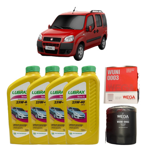 Kit Troca De Óleo Motor+filtro Doblo 1.8 8v 2009 2010