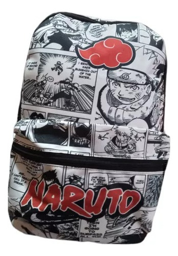 Mochila Naruto Akatsuki Lona Sublimada Reforzada