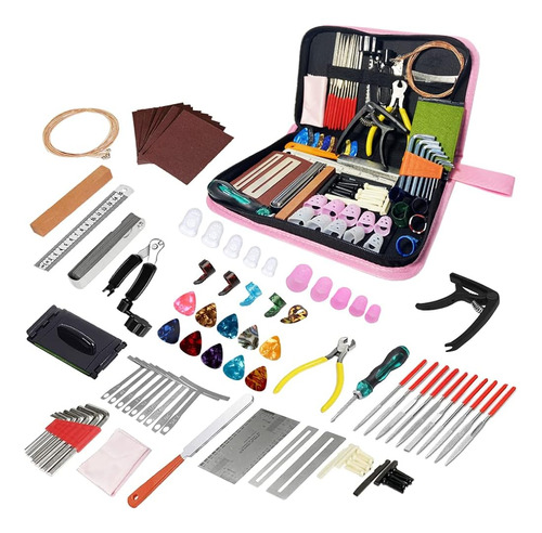 97pcs Guitar Luthier Tool Kit, Guitar Repairing Maintenance 