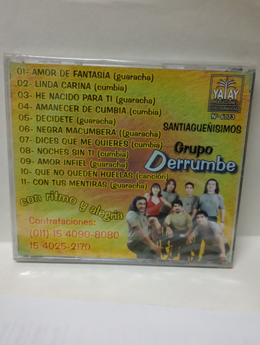 Cd Grupo Derrumbe Con Ritmo Y Alegría Nuevo Sellado  