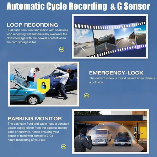 Para 1080p Wifi Car Camera, Cámara De Visión Nocturna /