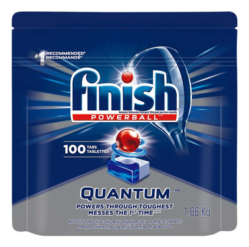Finish Quantum Powerballs - Pestanas De Detergente Para Lava