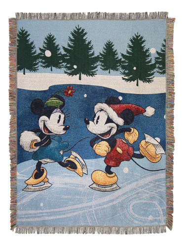 Northwest Mickey Mouse - Manta Tejida Con Tapiz, 48 X 60 Pul