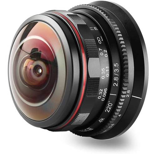 Lente Meke 3.5mm F2.8 (220 Grados) Para Olympus Y Lumix M...