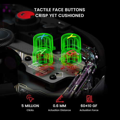 Control Gamesir Kaleid T4 Alambrico P/ Pc, Switch Y Android
