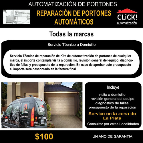 Imagen 2 de 4 de Service, Reparación, Motor Portón Automático En La Plata