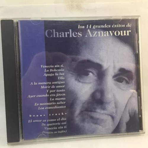 Charles Aznacour- 14 Grandes Exitos- Cd, Argentina, 1999