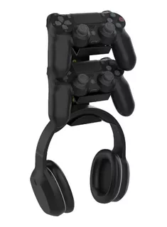 Suporte De Parede Para 2 Controles E Headset Xbox Ps4 Ps3