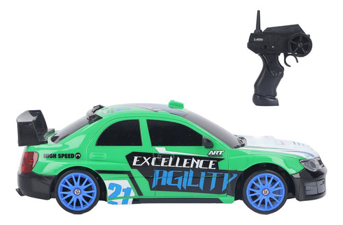 W Motor Rc Drift Car Race 1/24, Verde, Seguro, Fuerte Y