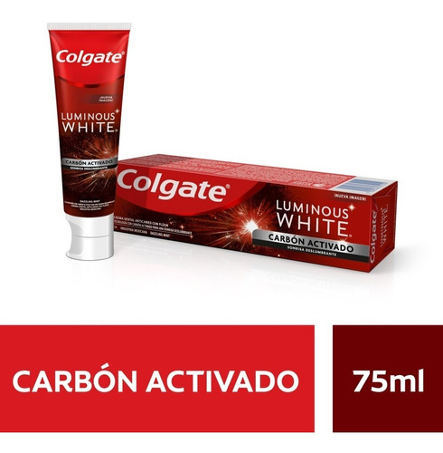 Crema Dental Colgate Luminous White Carbon Activado X 75ml