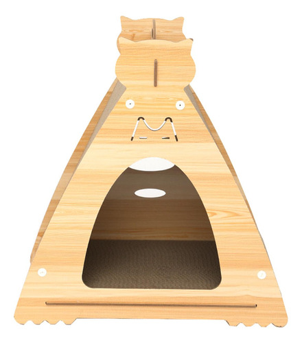 Juguete Para Moler Gatos Cat Scratcher House Para Hacer Ejer