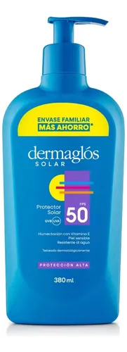comprar Dermaglós Protector Solar Fps 50 Emulsión 380ml Familiar