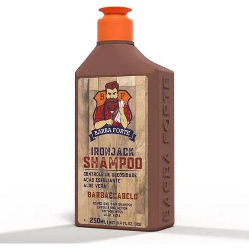 Shampoo Ironjack Barba E Cabelo 250ml Barba Forte