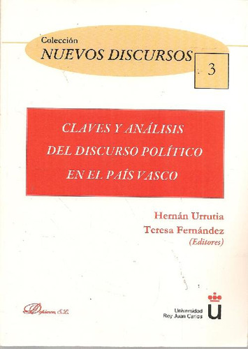 Libro Claves Y Análisis Del Discurso Político En El País Vas