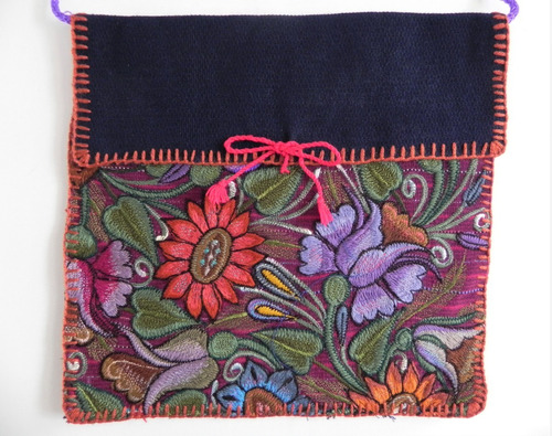 Bolsa En Bordado De Flores Artesanal Chiapaneco, Artes #3