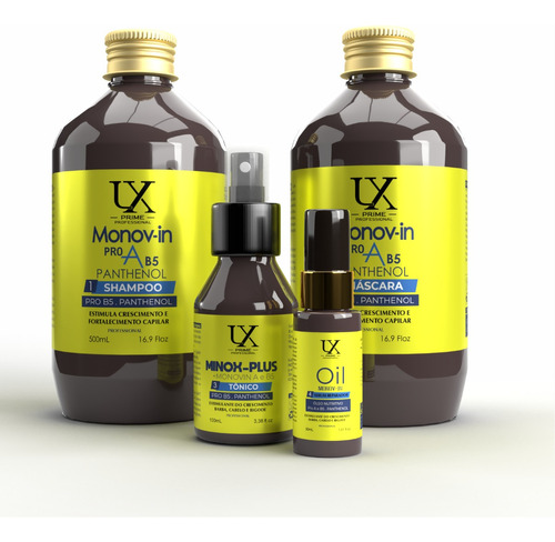 Creme De Tratamento Lexos Prime Monovin Crescimento,fortalecimento De 1330ml 1330g