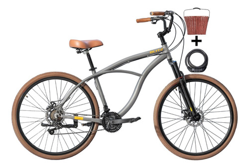 Promoção Bike Blitz Terral Beach Cruiser 21v + Acessórios