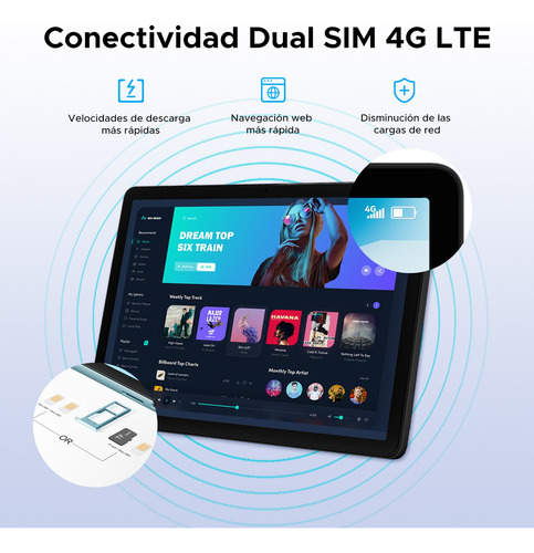 Doogee Tabg6 Android15 Tablet 11pulgadas Con Ratón Y Teclado