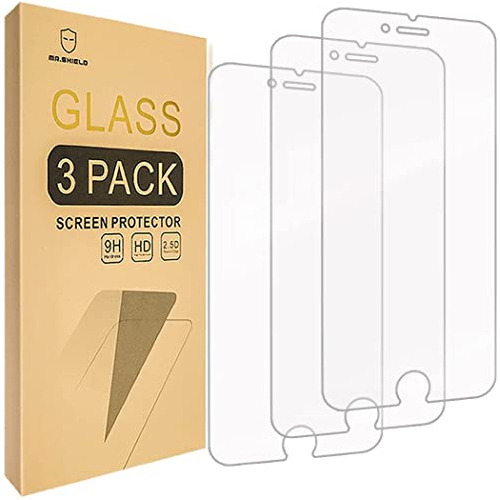 Protector Pantalla iPhone 6/6s/7/8, Vidrio Templado [3 Uds]