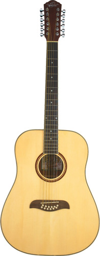 Oscar Schmidt Od312 - Guitarra De Dreadnought Natural De 12.