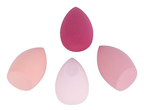 4 Pcs Esponjas De Maquillaje Para Base Correctora, Suave Y 