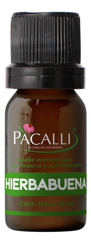 Aceite Esencial De Hierbabuena 100% Puro 10 Ml Pacalli
