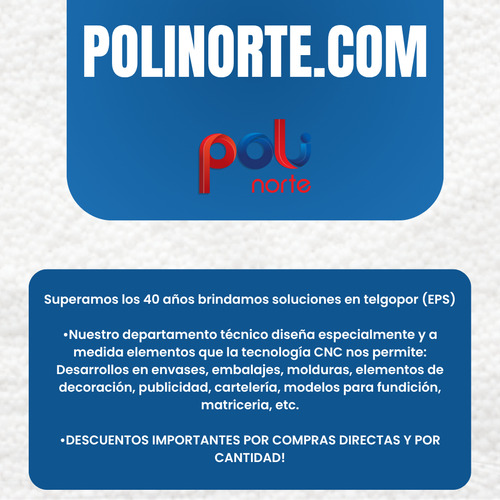 Pack X 50u Placa/plancha Telgopor Eps 1x1m 30mm Std