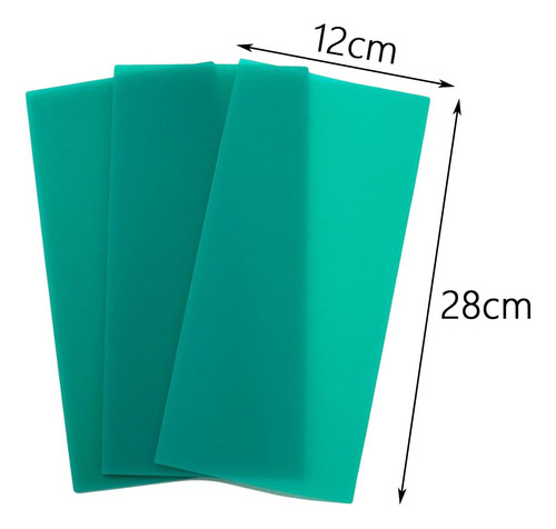 3x Accesorios De Paquete De Prensa Tazas De Silicona Verde