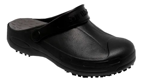 Zuecos Salud Limpieza Antideslizante Blanco negro Uniwork