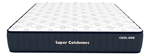 Colchón En Caja Ortopédico Sc Cool One Matrimonial Color Gris Oscuro