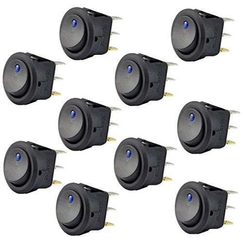 10pcs New Car Truck Rocker Toggle Led Switch Light On-o...