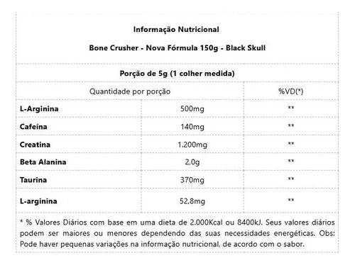 Bone Crusher (150g) - Sabor: Blue Berry Arando