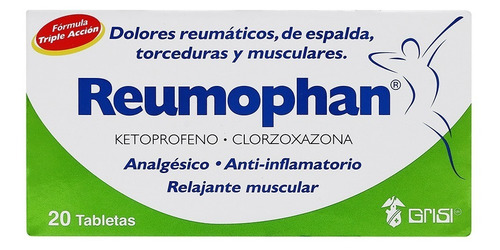Reumophan Clorzoxazona / Ketoprofeno C/20 Tabs Grisi