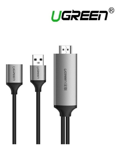 Adaptador Av Digital Usb A Hdmi Ugreen De 1,5 M Gris Fullhd