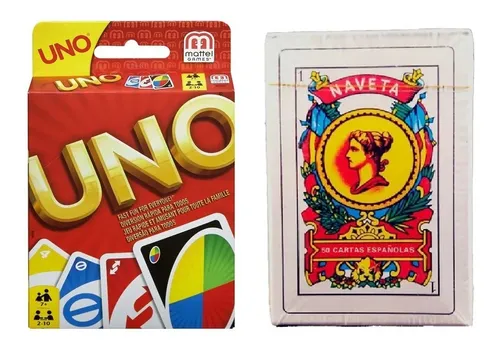 Juego uno con sales cartas españolas