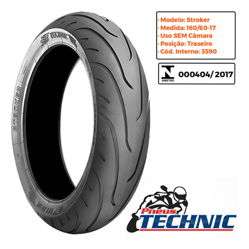 Par Pneu Nx 700 X/ Nc 750 X 120-70-17 + 160-60-17 Technic