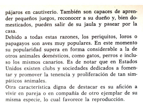 Manual Crianza Adiestramiento Periquitos Loros Papagayos Cmm (Usado)