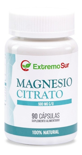 Citrato De Magnesio 500mg, 90 Cápsulas