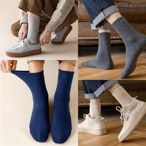 Calcetines Termicos Hombres, 5 Pares Gruesos Calcetines