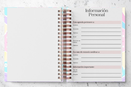Agenda Citas 2024 Tec. Uñas Diaria Mujer Portada Dura