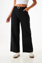 Comprar Wid Leg Mujer Namato Indumentaria Cinto Gabardina Tiro Alto
