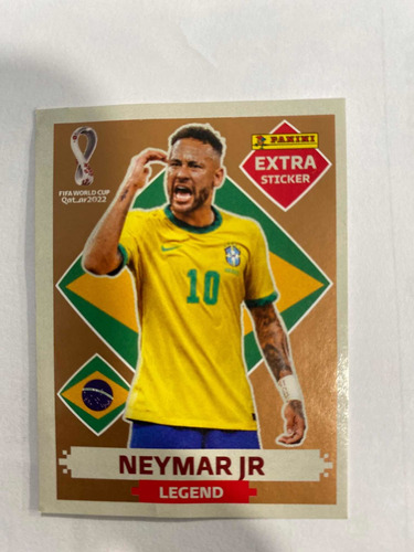 Tarjeta Álbum Quatar Legend Gold Neymar