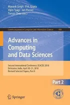 Comprar Libro Advances In Computing And Data Sciences - Mayank Si...