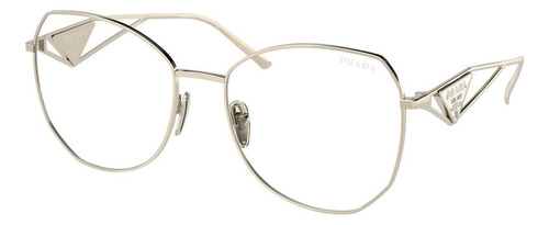 Prada Spr 57ys Zvn-08n Butterfly Shape White Gold